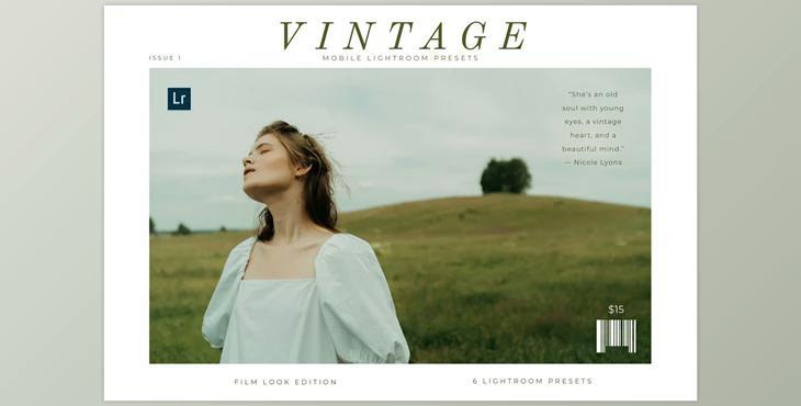 Vintage Mobile Lightroom Presets CreativeMarket-5496312 DNG, PDF