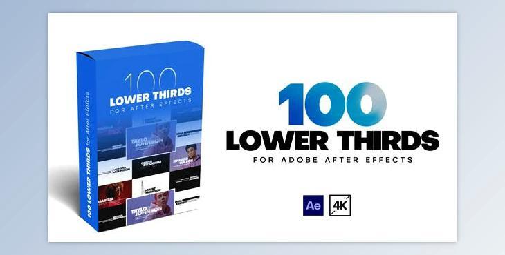100 Lower Thirds (Videohive 39770230) - AE Project