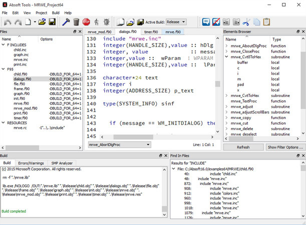 Absoft Pro Fortran 2016 16.0 + Gino Graphics 8.0