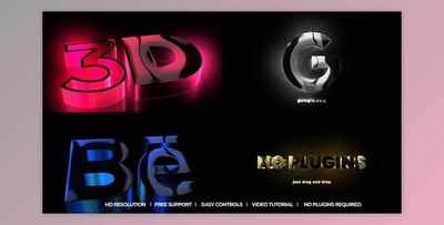 3D Glowing Reveal (Videohive 48596679) - AE Project