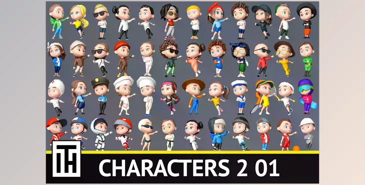 Unity 3D-Models Characters 2 01 v1.0