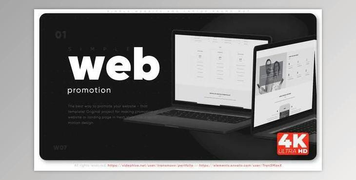 Simple Website And Laptop Promo W07 (Videohive 33490914) - AE Project