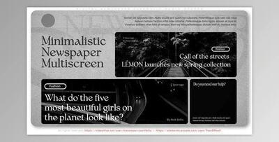 Digital Newspaper Cinematic Media Opener (Videohive 47997932) - AE Project