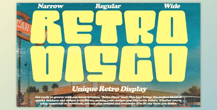 Retro Disco - Retro Display Font