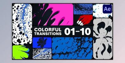 Colorful Transitions for After Effects (Videohive 47887946) - AE Project