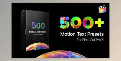 Videohive Text Presets Library for Final Cut Pro X 35938186