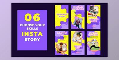 Choose Skills Enjoy Life Instagram Story (Videohive 39216881) - AE Project