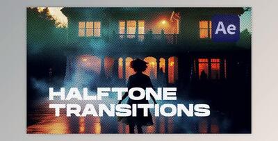 Halftone Dots Transitions (Videohive 47585796) - AE Project