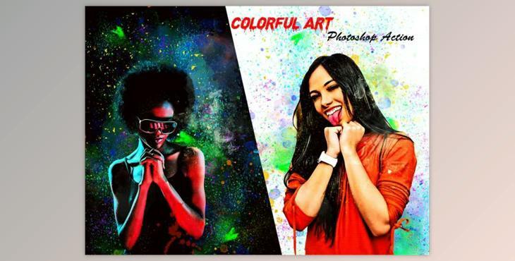 Colorful Art Photoshop Action By Studio Retouch