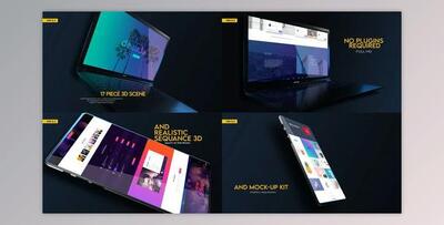 Web Promo And Mockup Device Kit V02 (Videohive 31875733) - AE Project