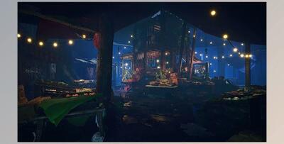 Unreal Engine - Modular Night Market – Market Environment 5.3