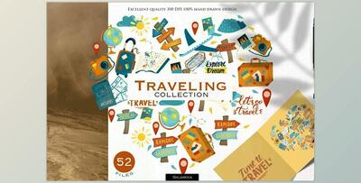 Traveling. Graphic collection CreativeMarket - 6288916