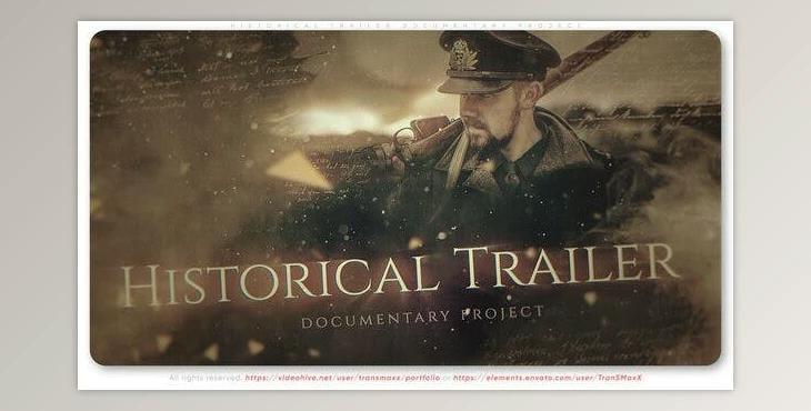 Historical Trailer Documentary Project (Videohive 41424460) - AE Project