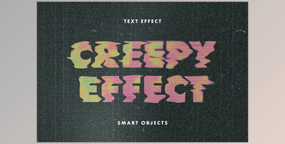 Creepy TV Text Effect - 7824084