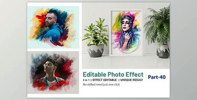 Editable Realistic Painting Effect Creativemarket - 12177195