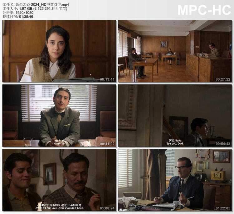2024年智利犯罪片《她杀之心》HD中英双字
