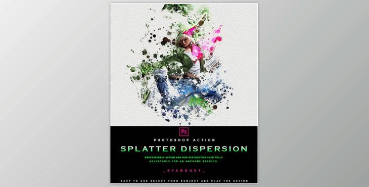 Splatter Dispersion – Photoshop Action GraphicRiver-29859938 (ATN)