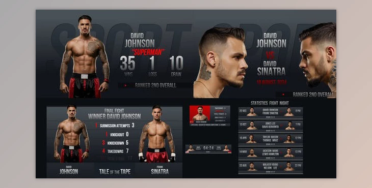 Sport Fight Night Package (Videohive 50214937) - AE Project