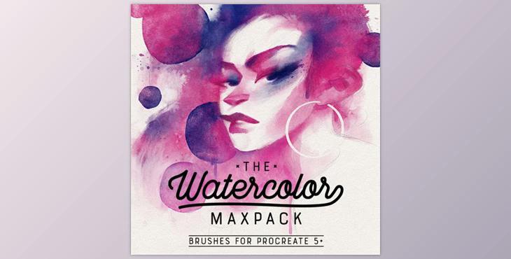 Gumroad - The Watercolor MaxPack - Brushes for Procreate