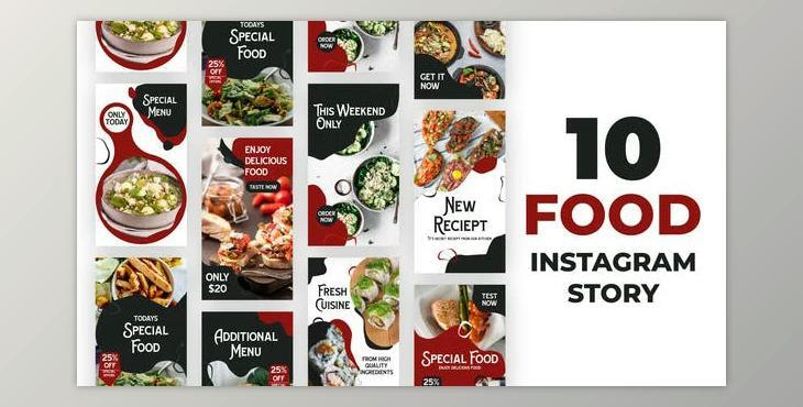 Food Liquid Style Instagram Stories (Videohive 34403522) - AE Project