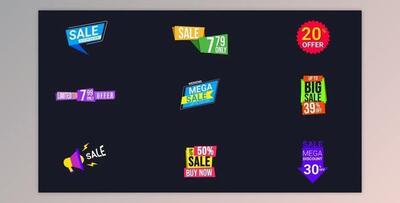 Attractive Offer Sale Labels and Badges (Videohive 39340088) - AE Project