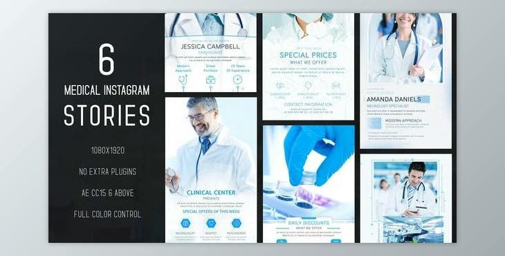 Medical Instagram Stories (Videohive 36000945) - AE Project