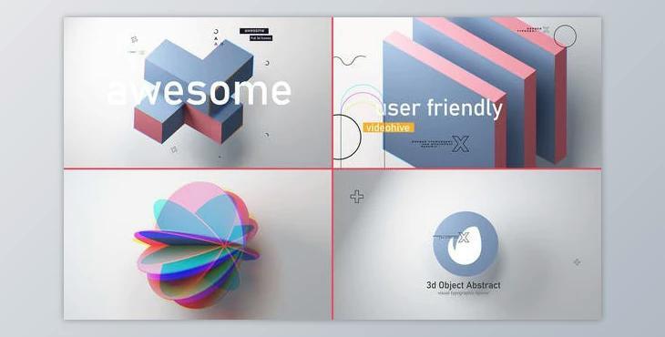 Object Abstract 3d Intro V 3.0 (Videohive 40104108) - AE Project