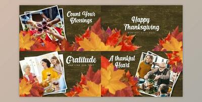 Thanksgiving - Autumn Slideshow (Videohive 34636837) - AE Project