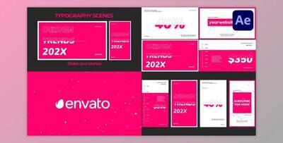 Dynamic Typography Scenes for After Effects (Videohive 52996344) - AE Project