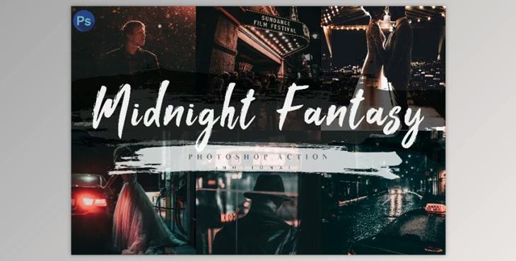 7 Midnight Fantasy Photoshop Actions, ACR and LUT Presets