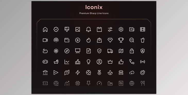 UI8 – Iconix Sharp Line Icons