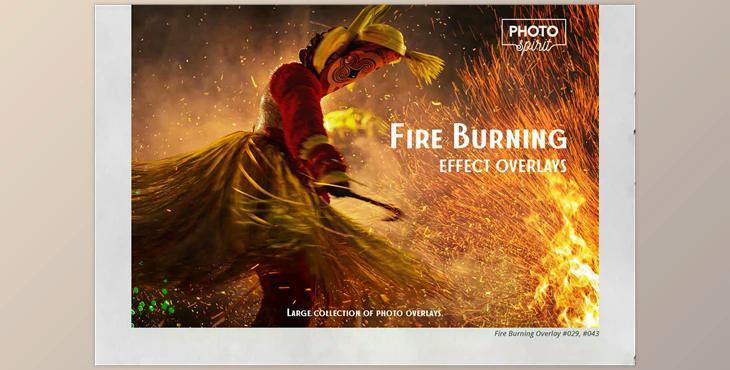 Fire Burning Effect Overlays CreativeMarket - 7006427