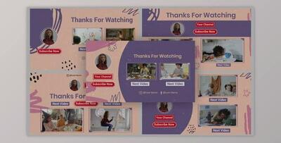 Scribble Youtube End Screen Templates (Videohive 39505866) - AE Project