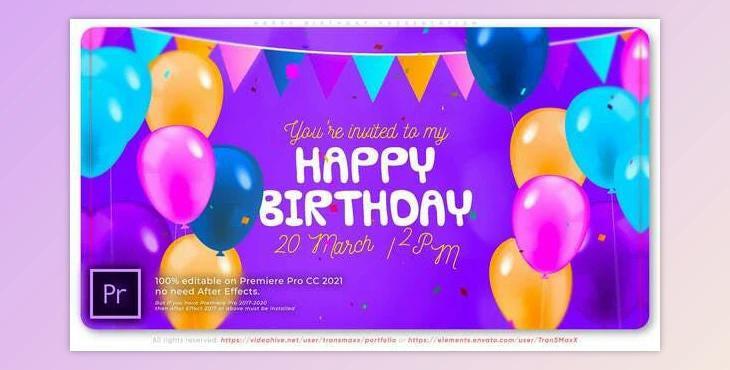 Happy Birthday Presentation (Videohive 32299191) - PR Project