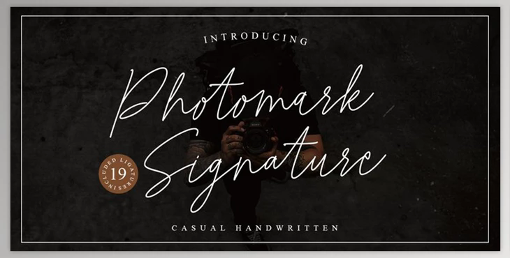 Photomark Signature Font - MyFonts