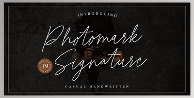 Photomark Signature Font - MyFonts