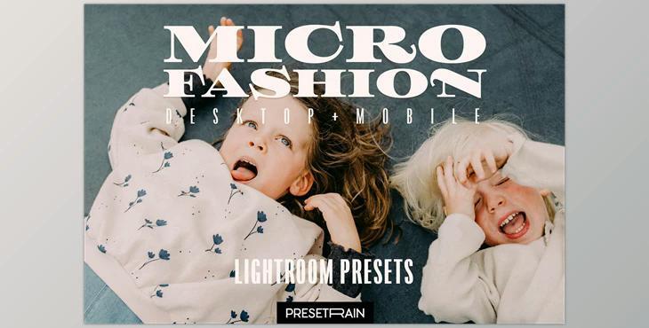 Microfashion kids editorial lightroom presets