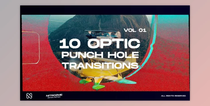 Punch Hole Optic Transitions Vol. 01 (Videohive 44940772) - AE Project