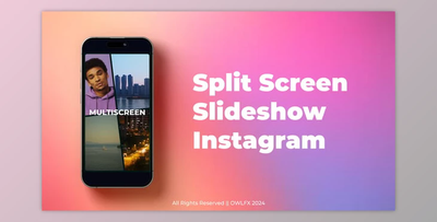 Split Screen Instagram Slideshow (VideoHive 54668891) - AE Project