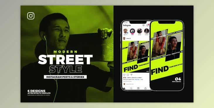 Street Style Instagram Ad B93 (Videohive 33117681) - AE Project