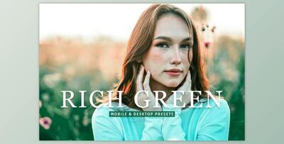 Rich Green Pro Lightroom Presets CreativeMarket - 10243237