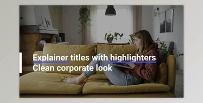 Explainer Highlight Titles for After Effects (Videohive 40051661) - AE Project
