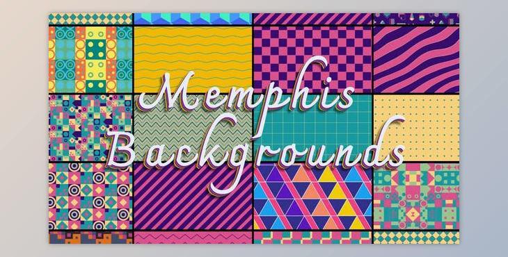 Memphis Colorful Backgrounds (Videohive 47490756) - AE Project