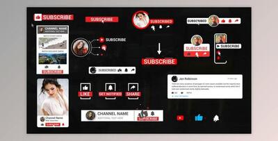 Youtube Notification Pack (Videohive 38924956) - AE Project