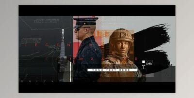 The War History Glitch Slideshow (Videohive 49042322) - AE Project