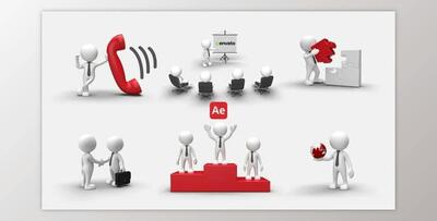 3D People Animations 5 (Videohive 54670143) - AE Project