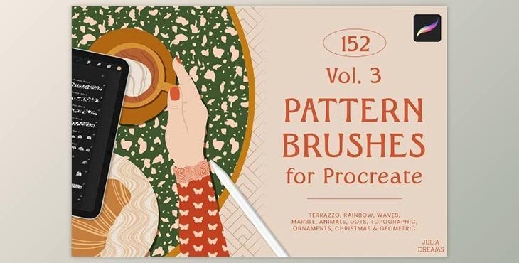 Pattern Brushes for Procreate Vol 3 4B9YZTW