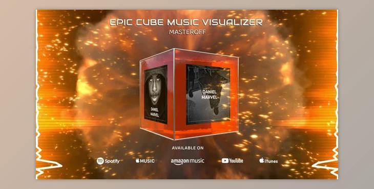 Epic Cube Music Visualizer (Videohive 38070925) - AE Project