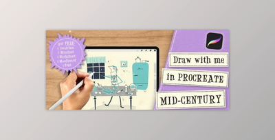 Draw with me in Procreate: Mid-Century Cookbook Illustration