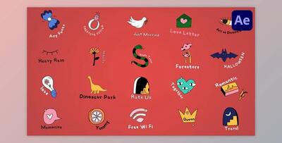 Cartoon Lyric Titles for After Effects (Videohive 45067727) - AE Project